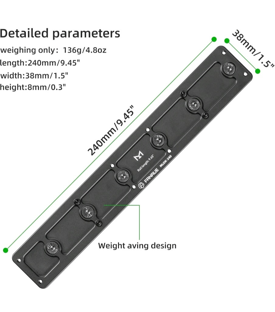 Fanaue - Mlok Arca Rail Adapter