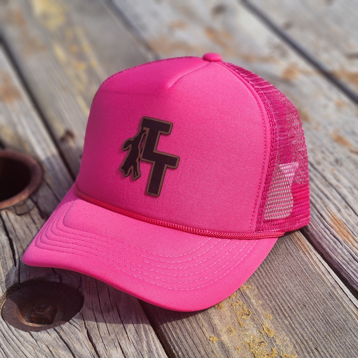 TT Hat - Women's Ponytail Trucker - Pink