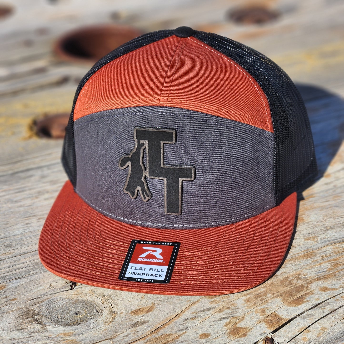 TT Flat Bill - Richardson 168 - Burnt Orange n Black