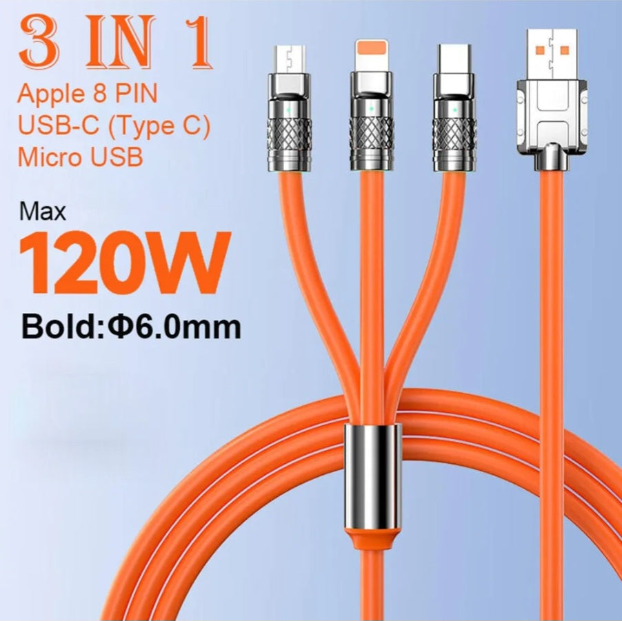 TT 3 in 1 Fast Charging Cable