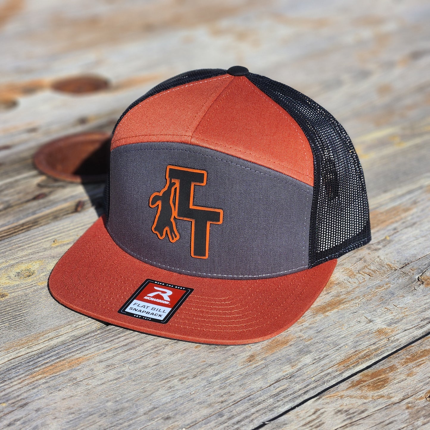 TT Flat Bill - Richardson 168 - Burnt Orange n Black